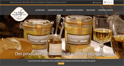 Desktop Screenshot of lafermedufoiegras.com